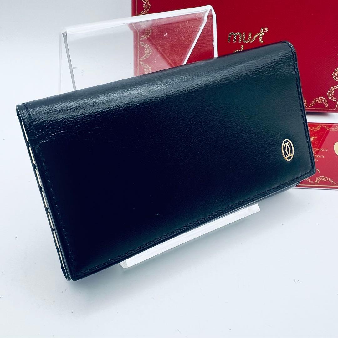 未使用品　カルティエ　パシャ　6連　キーケース　黒　ブラック　レザー