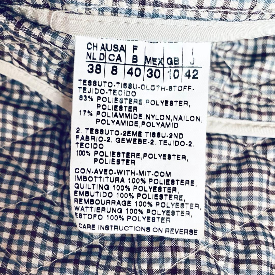 極美品◆春まで活躍♪MaxMara キルティングコート ジャケット ベージュ42