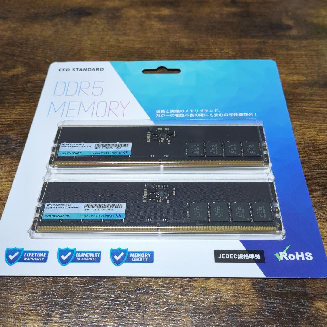 DDR5-5600 16GB×2(32GB)W5U5600CS-16G