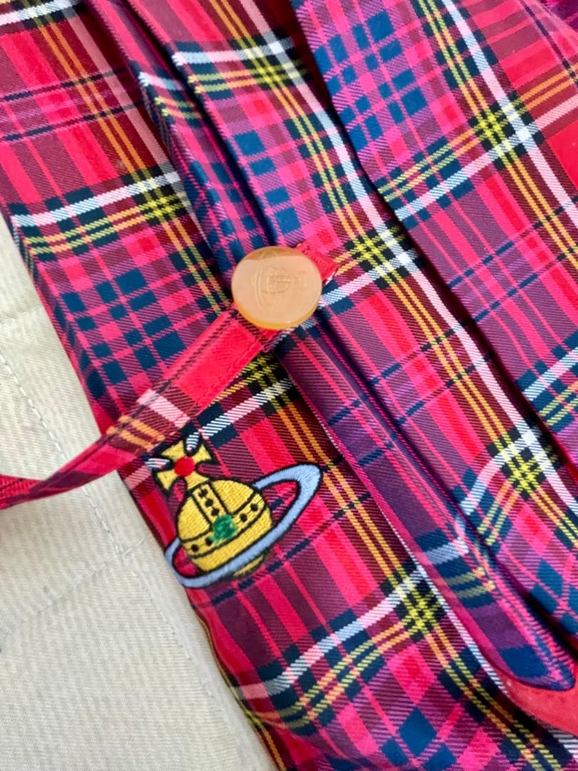 【レア】♡ヴィヴィアンウエストウッド♡長傘　マックマラタータンチェック柄