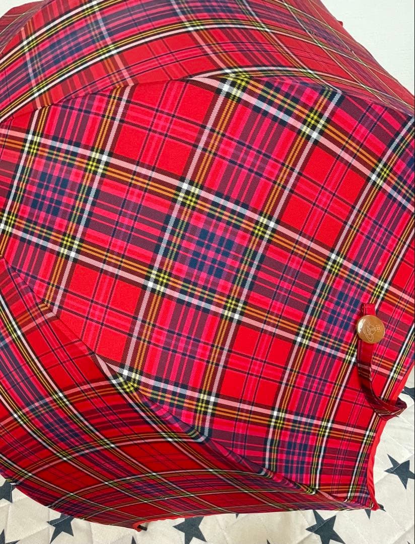 【レア】♡ヴィヴィアンウエストウッド♡長傘　マックマラタータンチェック柄