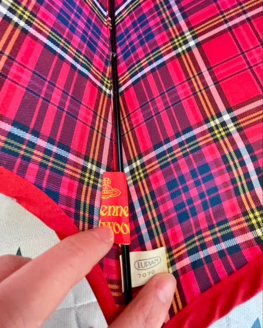 【レア】♡ヴィヴィアンウエストウッド♡長傘　マックマラタータンチェック柄