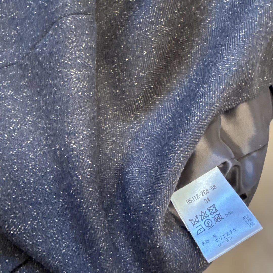 マッキントッシュ ダークブラウンワンピース 34 美品