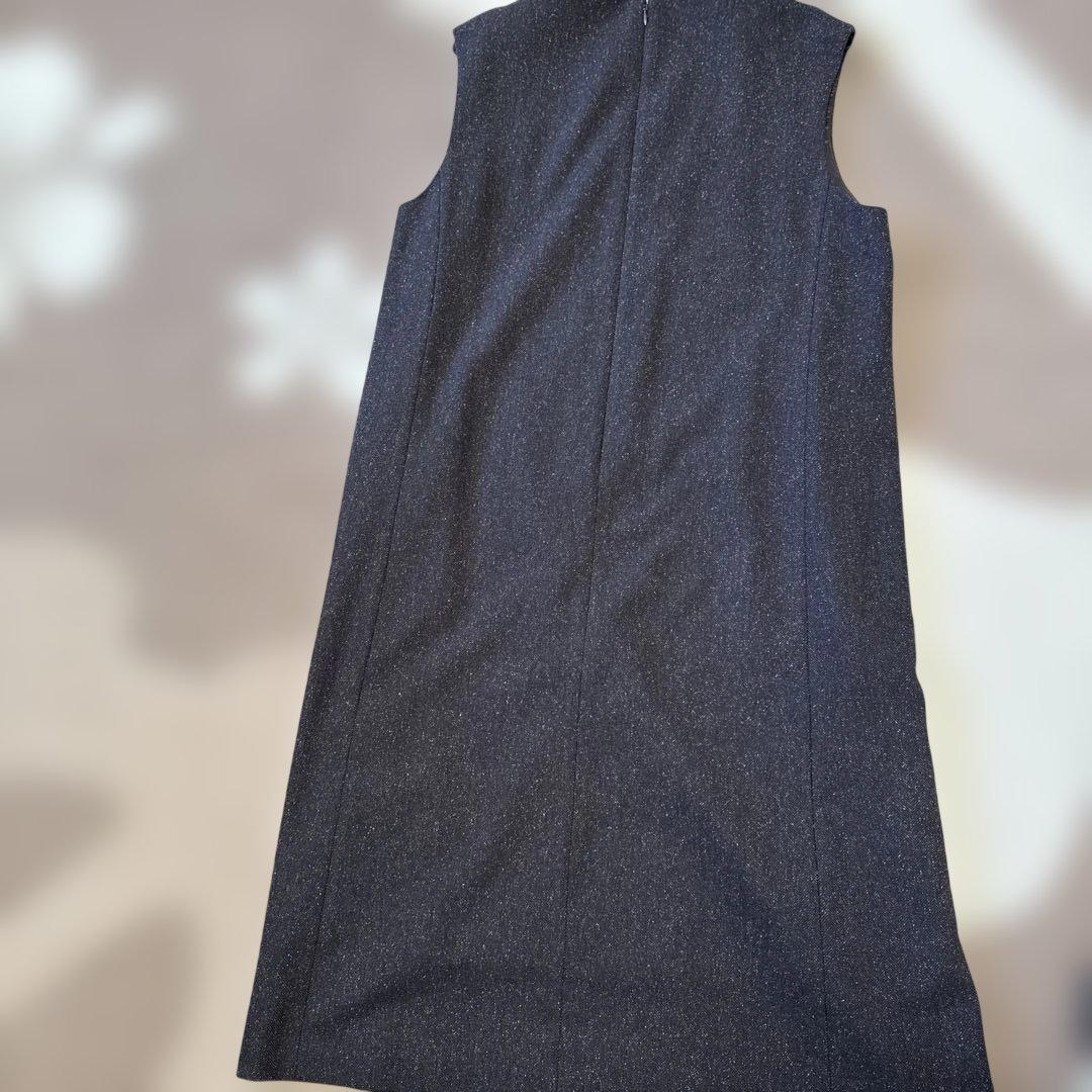 マッキントッシュ ダークブラウンワンピース 34 美品