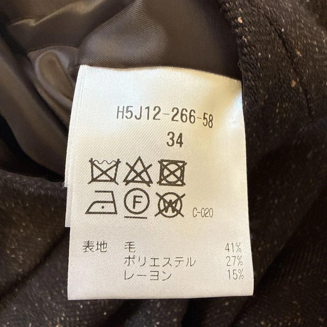 マッキントッシュ ダークブラウンワンピース 34 美品