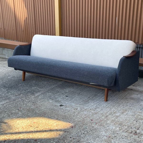 北欧インポート家具　ソファベッド　デイベッドソファ　ツートンカラー