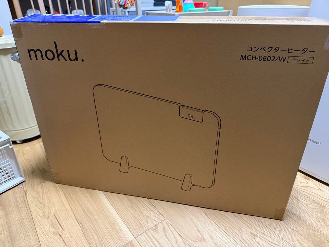 【未使用】moku. ここぽか コンベクターヒーター MCH0802W