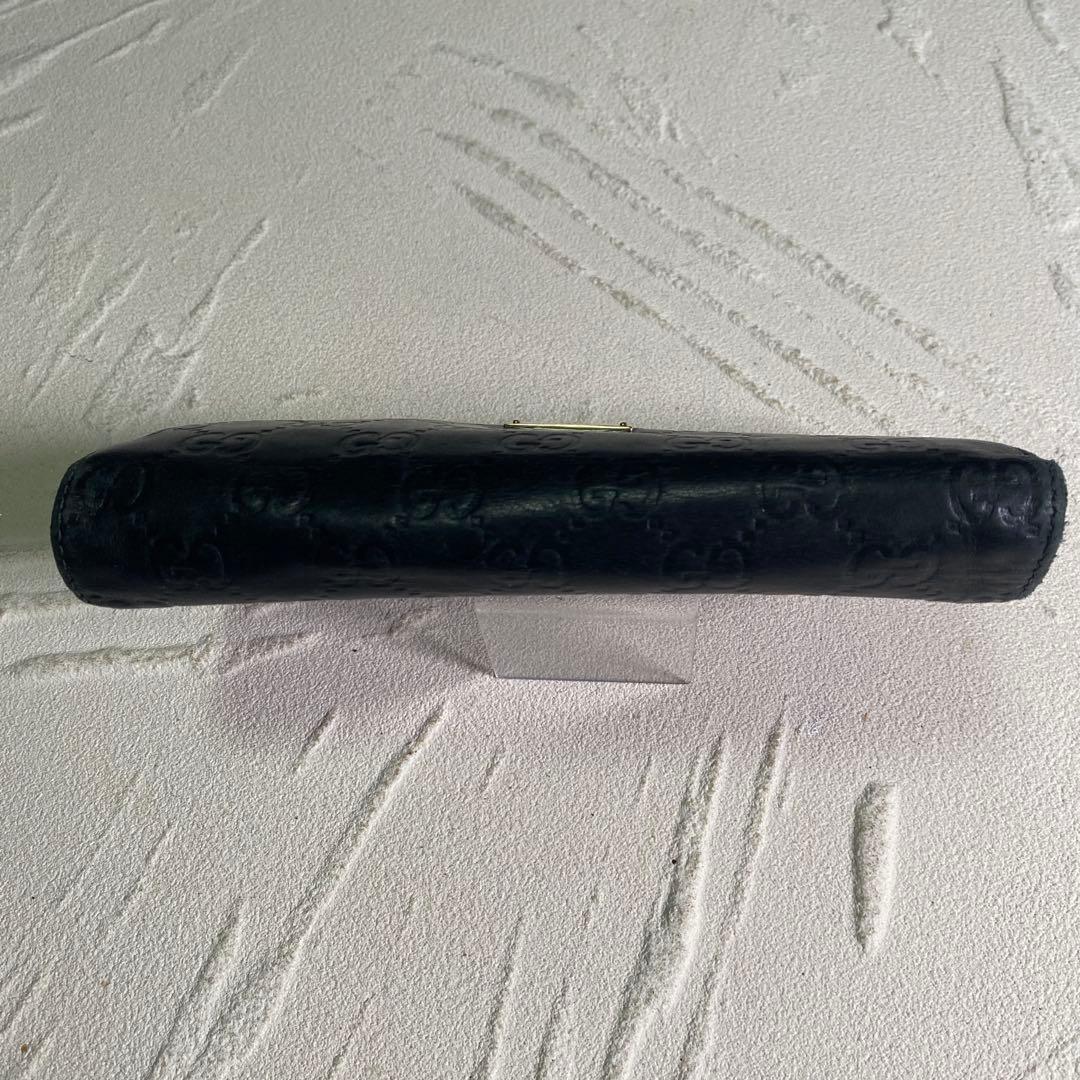 グッチ GUCCI グッチシマ 長財布 170426 GGレザー ブラック