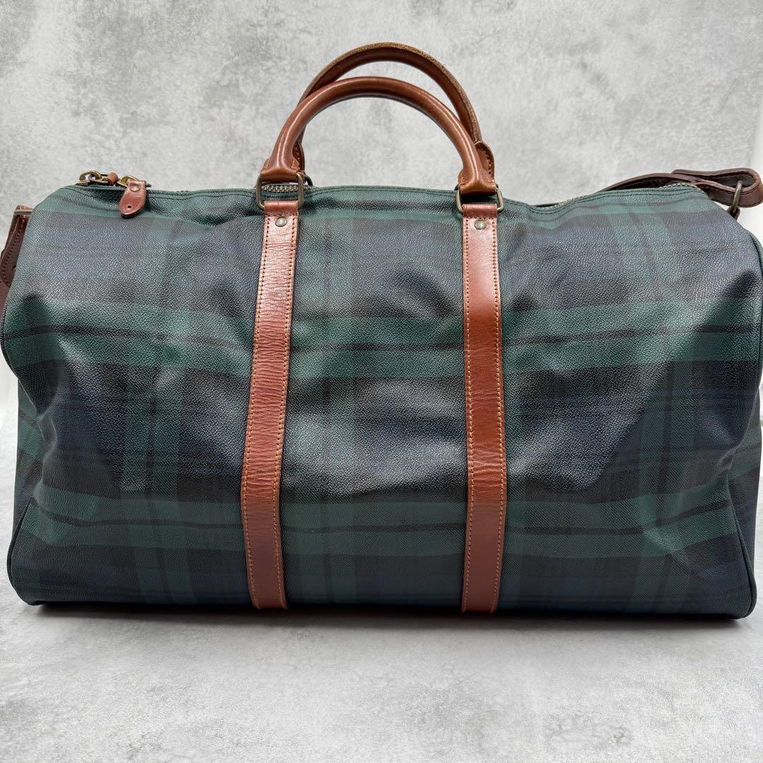 ポロ ラルフローレン PVC レザー ボストンバッグ 2way 大容量