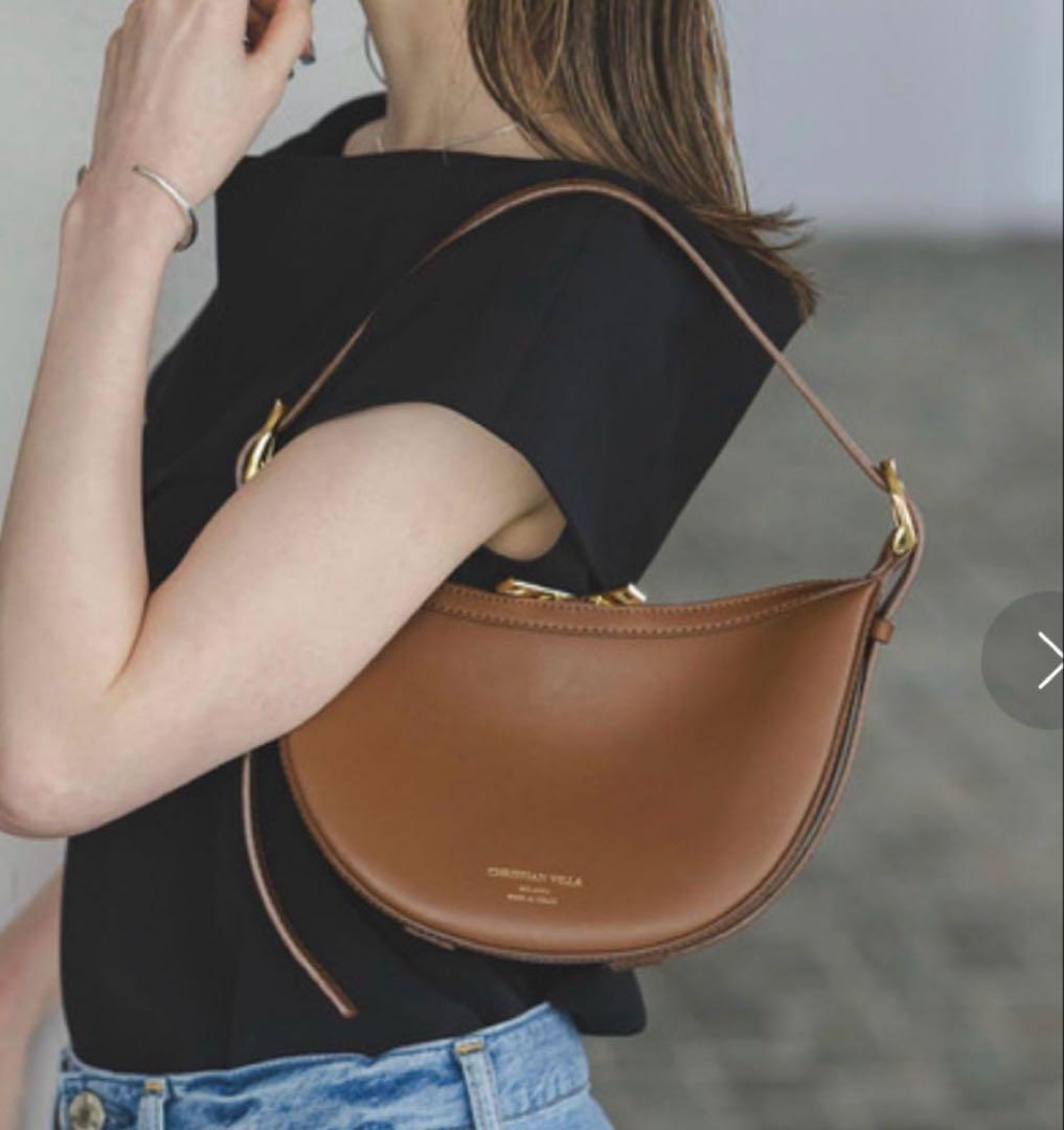 【お値下げ】CHRISTIAN VILLA ホーボーバッグ ブラウン