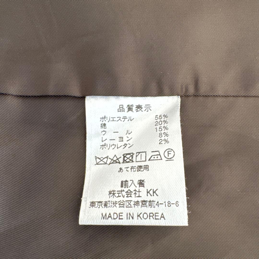 菊池京子 K.K closet ヘリンボーンジャケット ブラウン