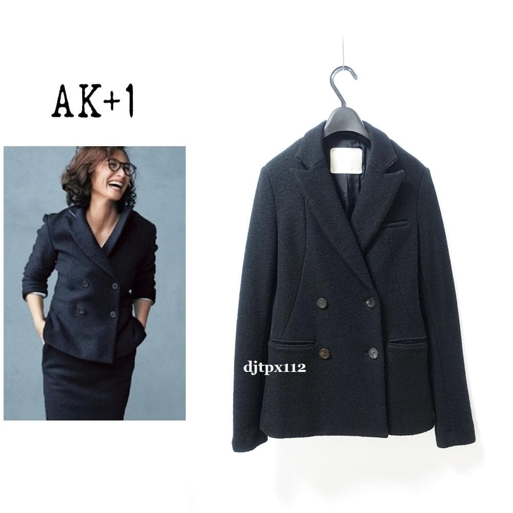 亜希さん着用*極美品*AK＋1　ダブルテーラードジャケット*EFFE BEAMS