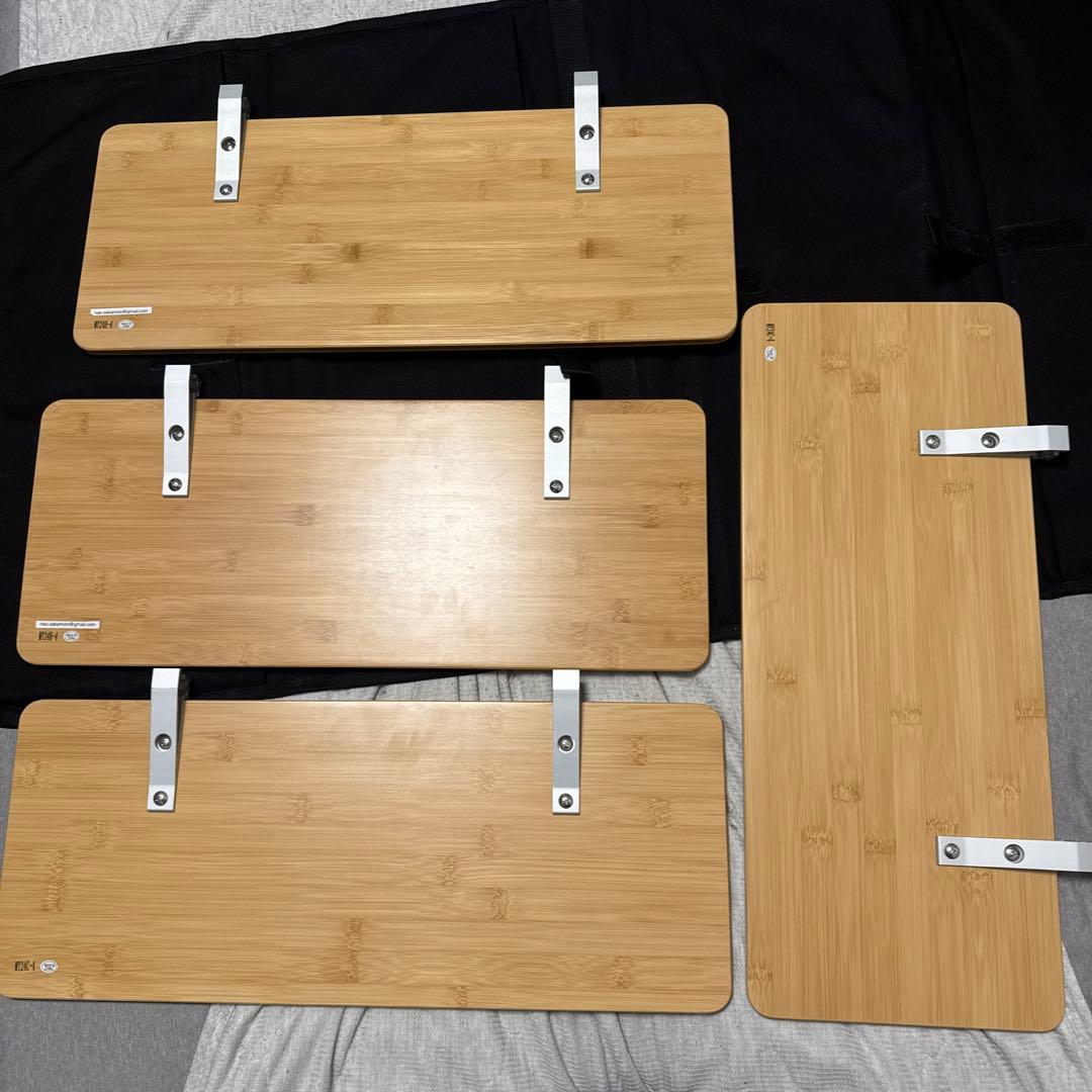 スノーピーク　スライドトップロングハーフ竹　4枚&専用ケースセット