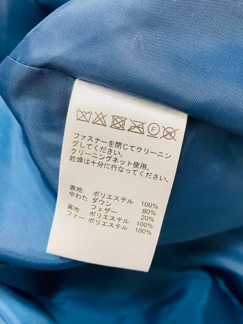 9179.【極美品】FILA GOLF ダウン80% フェイクファー 3Lサイズ