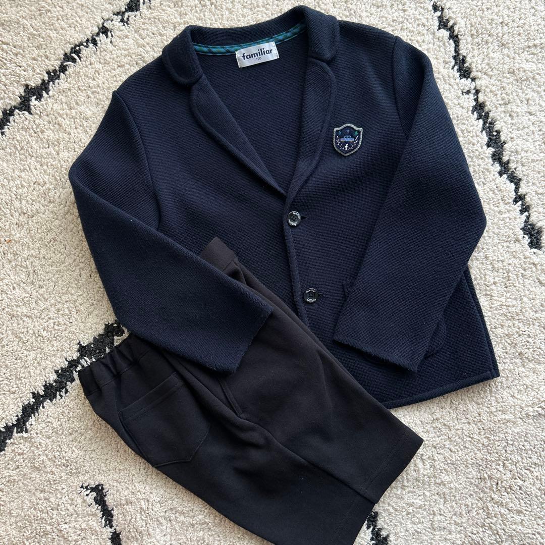 familiar ファミリア ジャケット＆バミューダパンツセット120cm