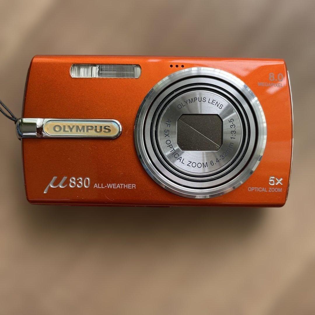OLYMPUS オリンパス μ830 ミュー オレンジ コンパクトデジタルカメラ