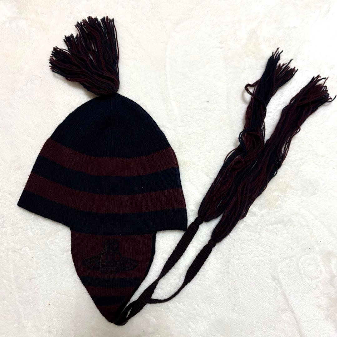 Vivienne Westwood ニットキャップ　ネイビー