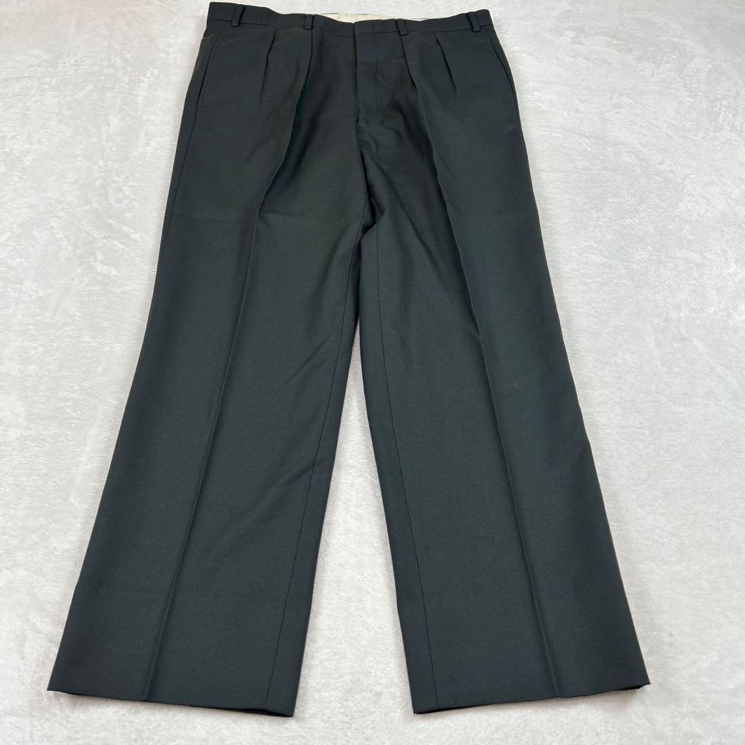 J82 美品 XL バーバリー スーツ上下 ダークグレー メンズ