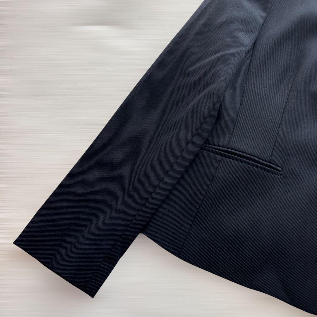 美品 ICB スカートスーツ ノーカラージャケット ストレッチ XL