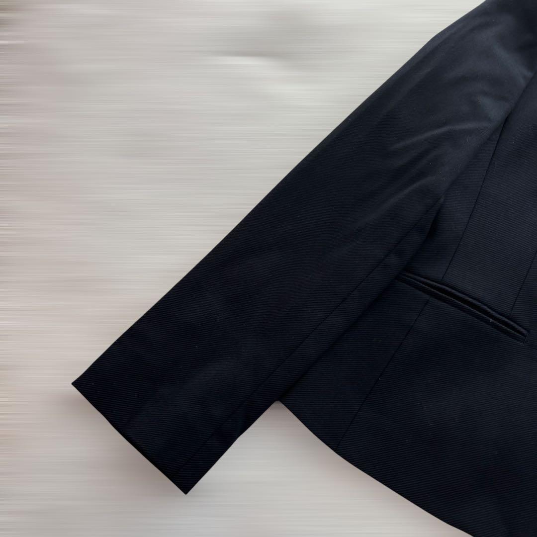 美品 ICB スカートスーツ ノーカラージャケット ストレッチ XL