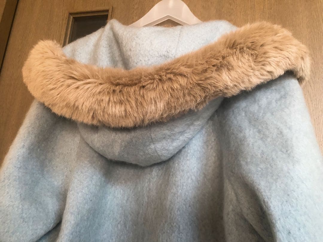 SALE⭐︎ローズティアラ希少web限定水色ショートコート大きいサイズ42〜46