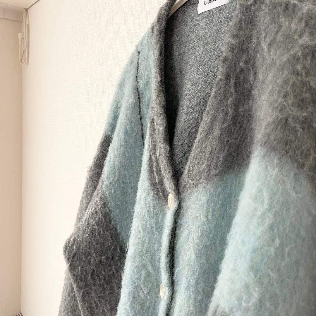 Knuth Marf accent オーバーサイズ モヘアカーディガン