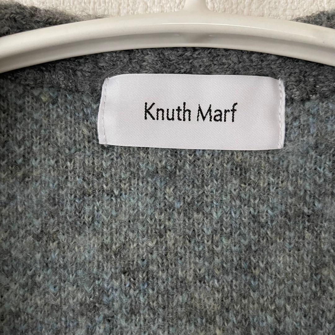 Knuth Marf accent オーバーサイズ モヘアカーディガン