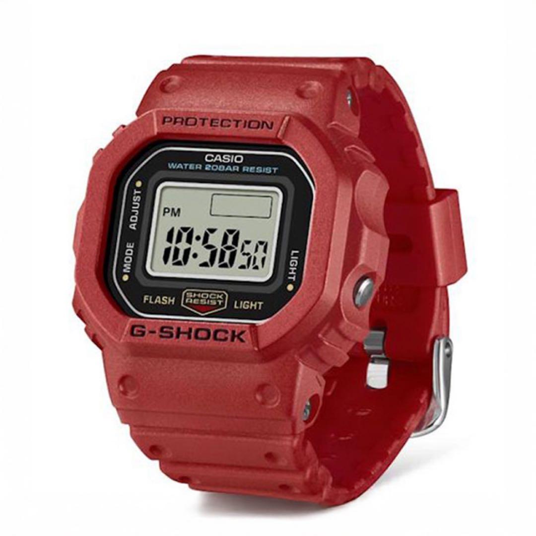 CASIO Gショック 赤 リングウォッチ ナノ 新品 DWN-5600-4JR