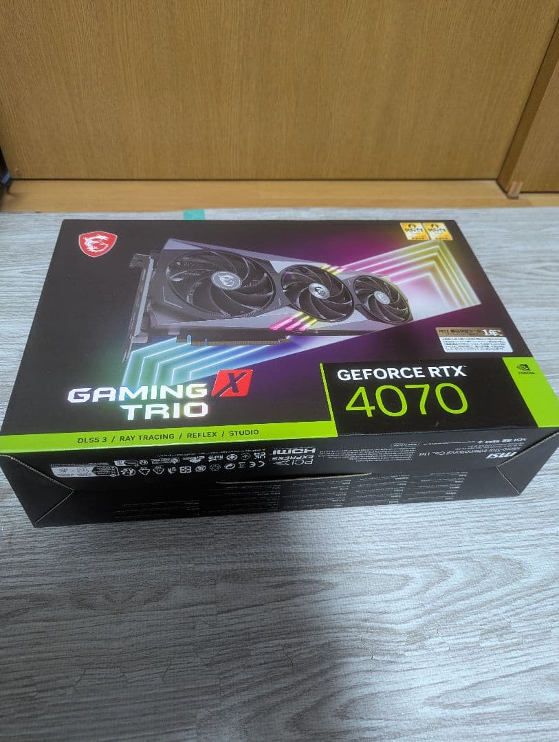 新品 MSI GeForce RTX 4070 Gaming X Trio