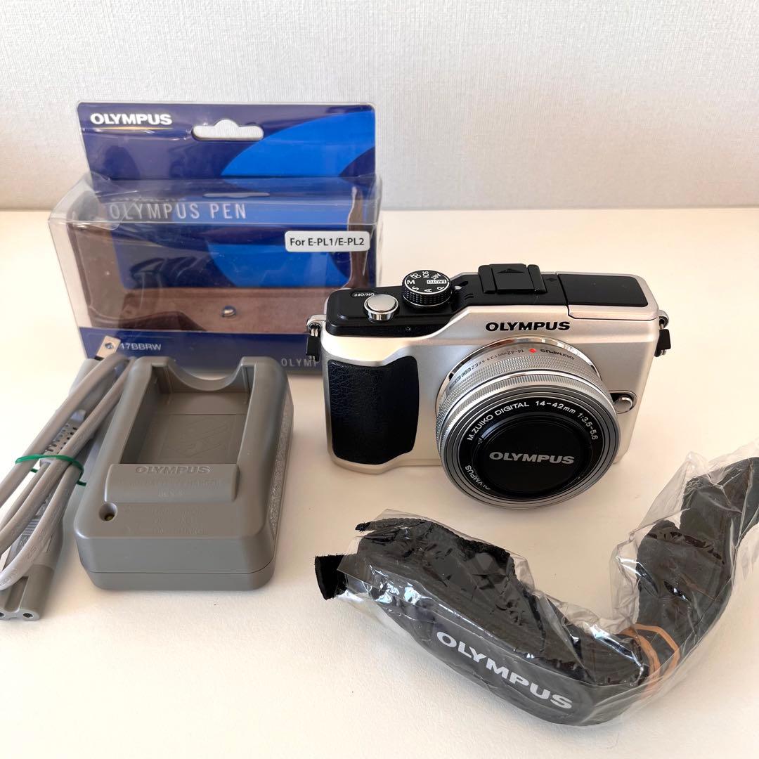 【美品】OLYMPUS PEN E-PL2 シルバー　付属品多数