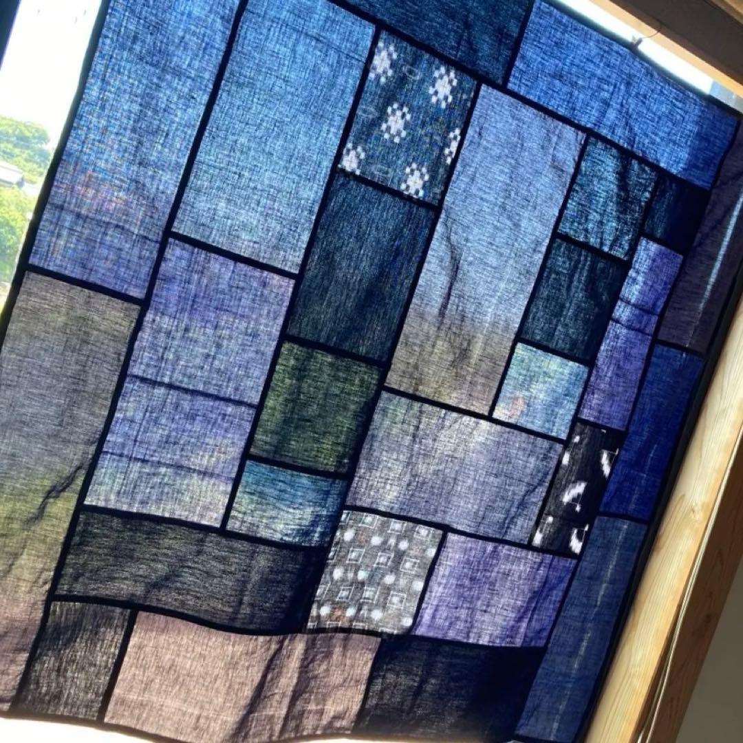 藍染　古布　絣　久留米絣　ポジャギ