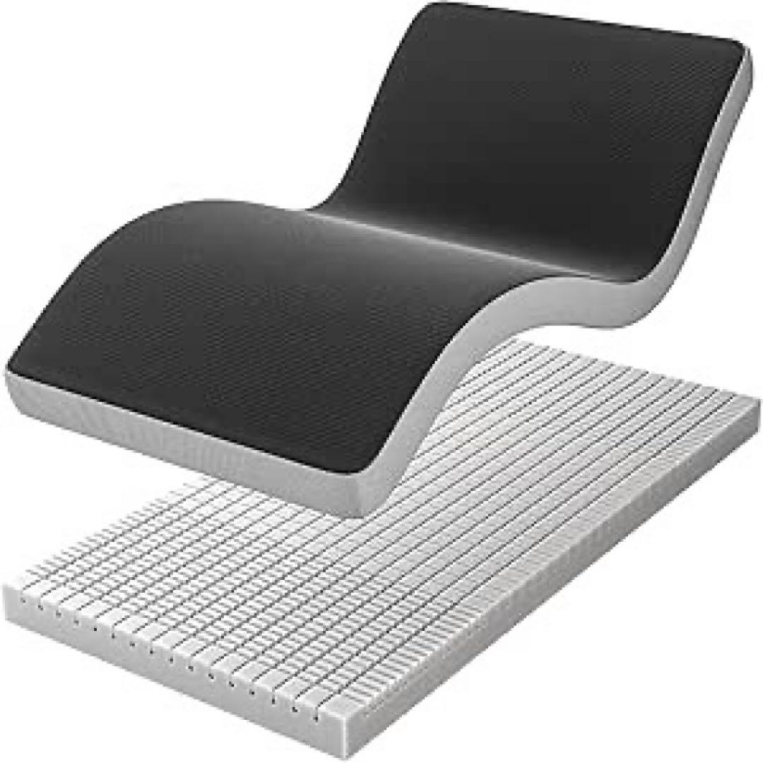 マットレス 高反発 凹凸加工2層構造 体圧分散 極厚10cm 敷布団