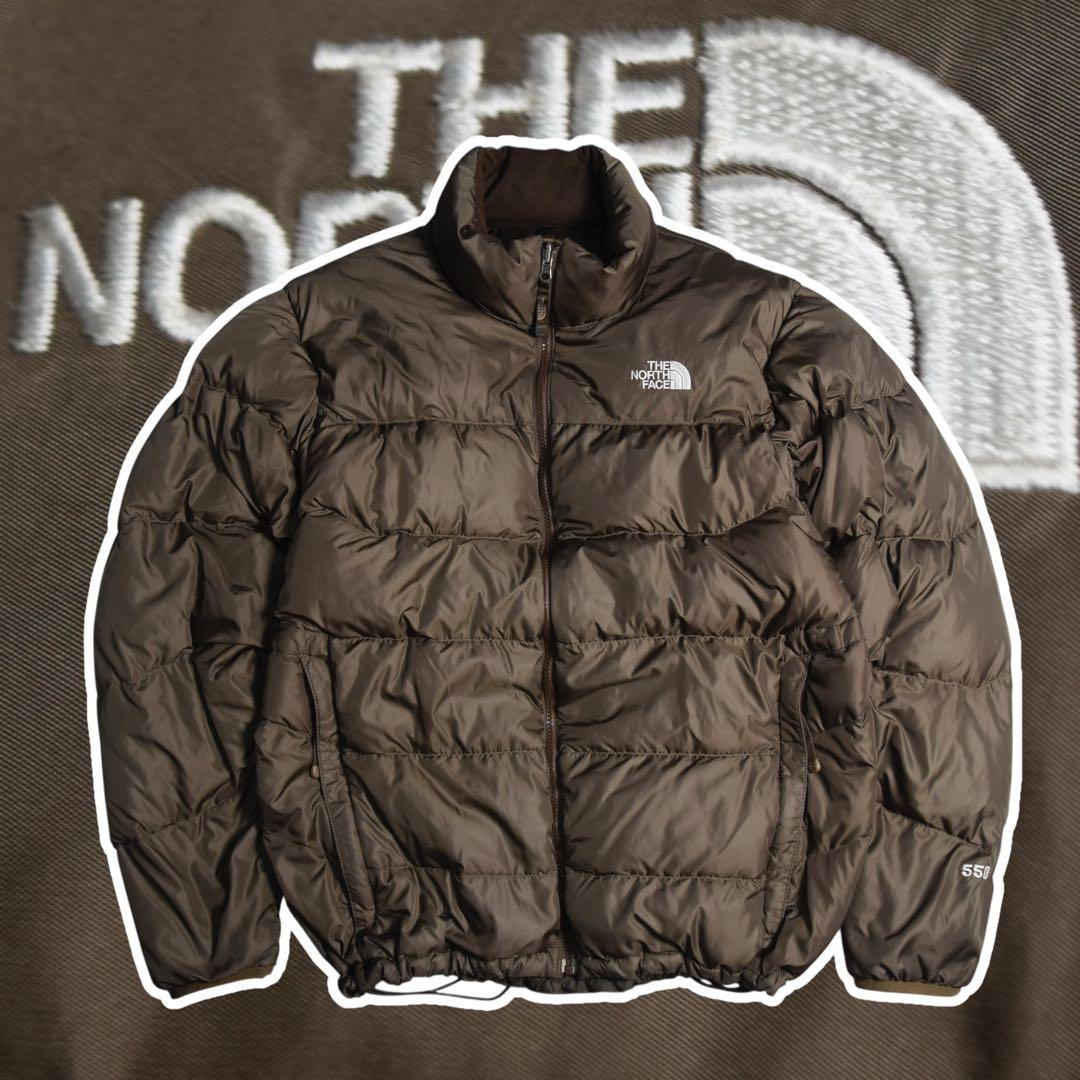 THE NORTH FACE ダウンジャケット ブラウン 肉厚 ヌプシ 550