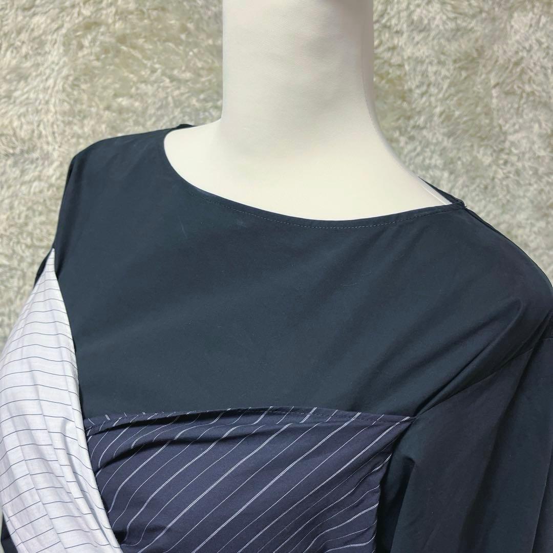 MM6 長袖シャツワンピース　黒　36