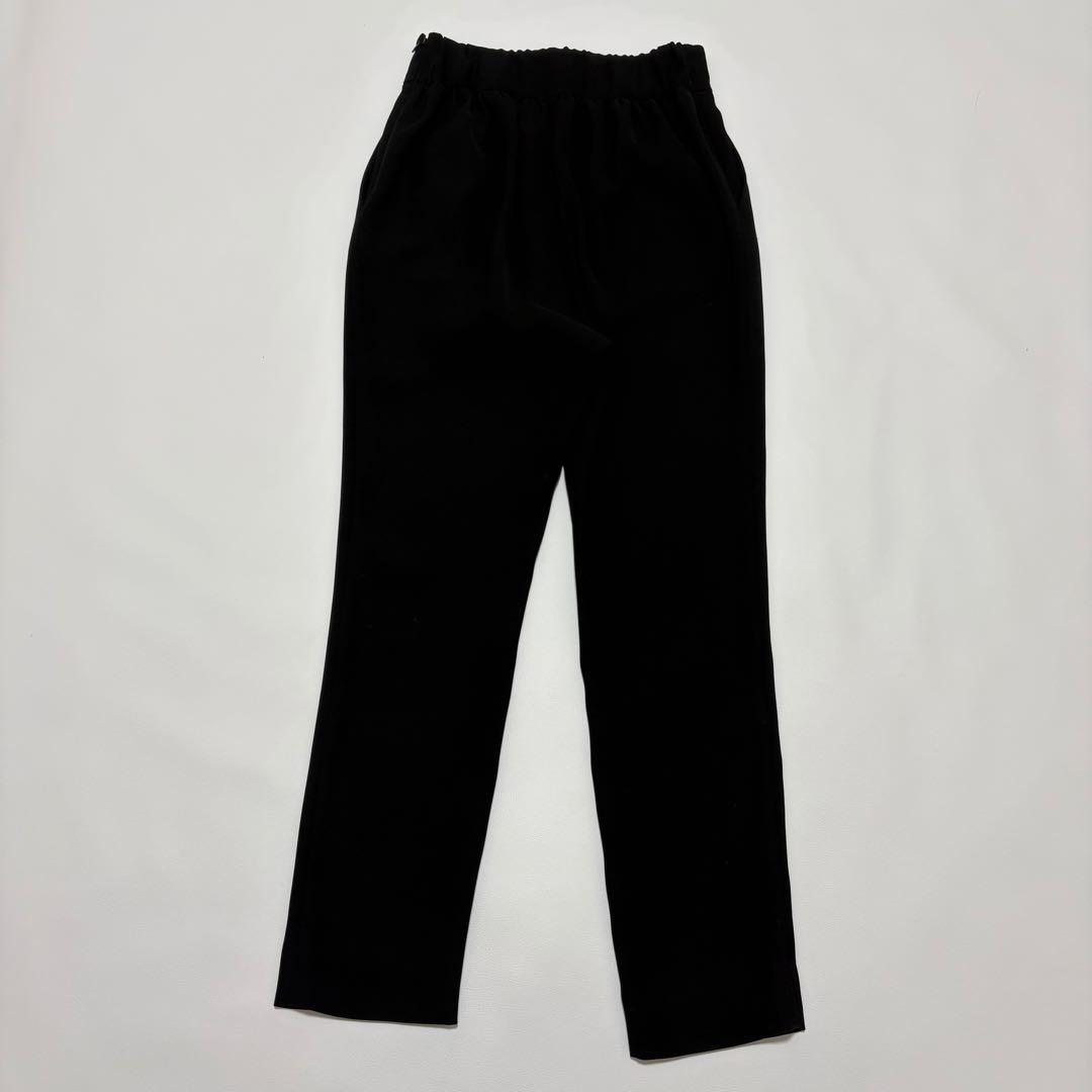 【美品】YOKO CHAN ハイウエストラップパンツ 黒 38 定価7.5万円