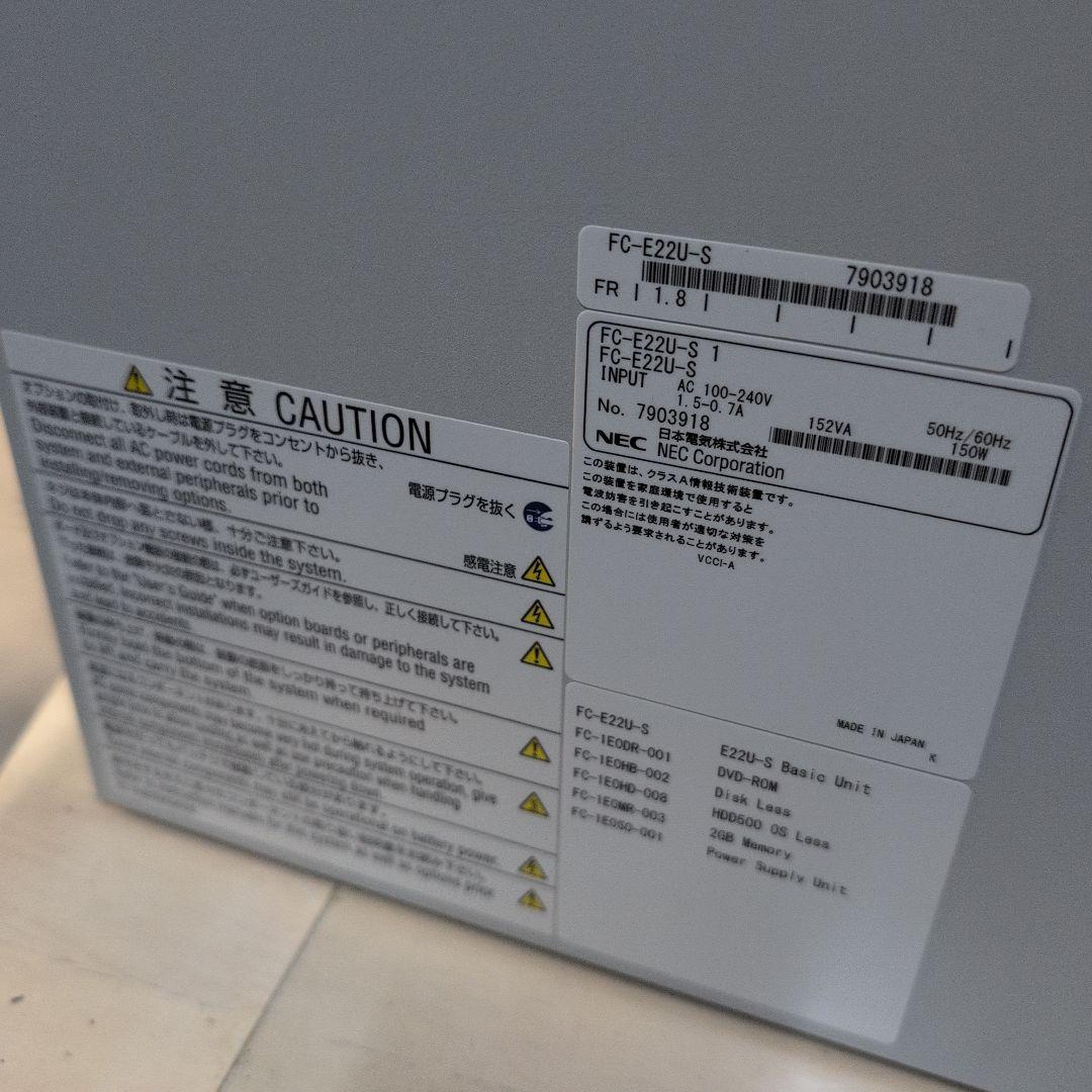【工業系PC】NEC FC98-NX FC-E22U