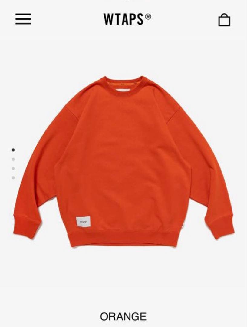 WTAPS SIGN-YD オレンジ スウェット