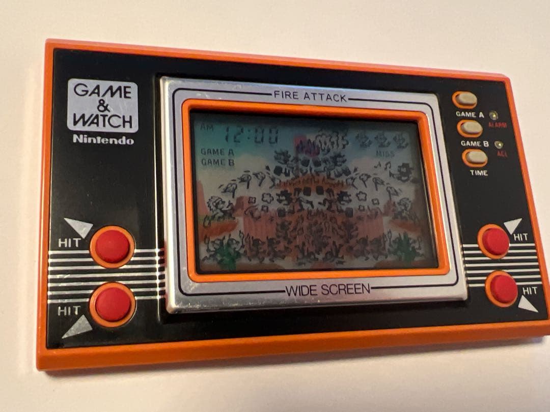 任天堂　 ゲームウォッチ　FIRE ATTACKファイアーアタック　箱説付