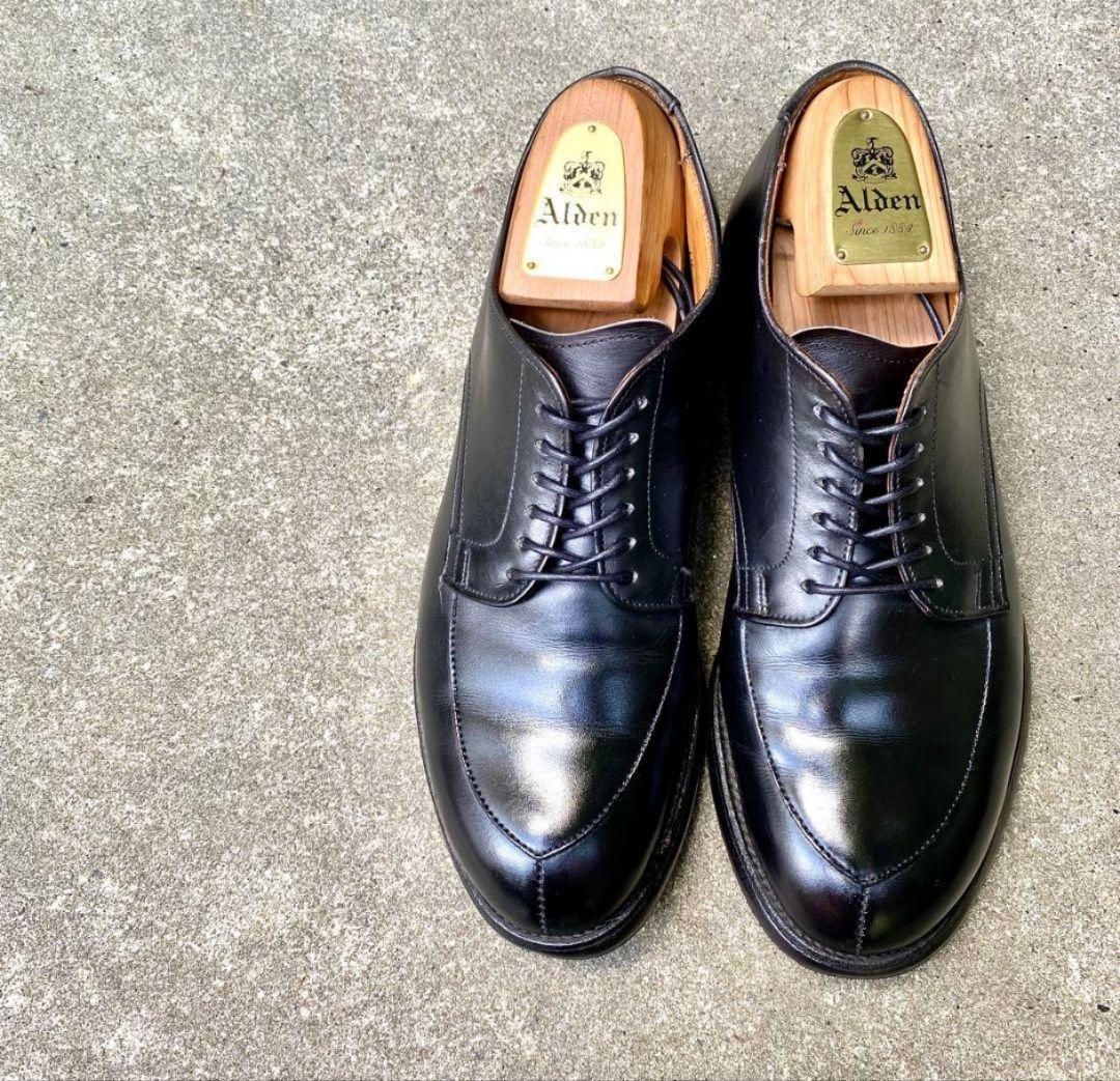 Alden54312　サイズ6.5D　カーフレザー　ブラック　Vチップ