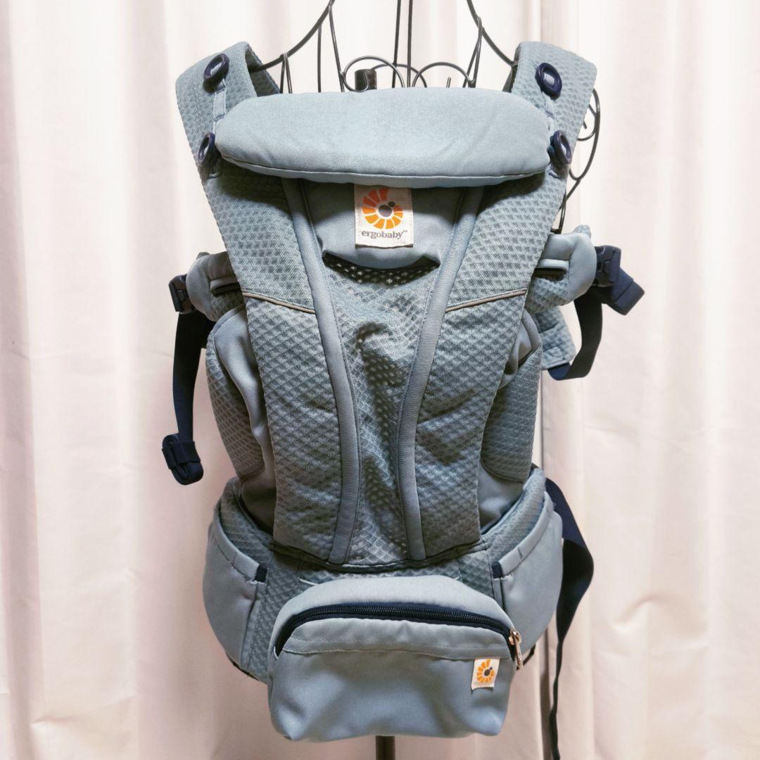 美品　人気カラー　エルゴベビー　抱っこ紐　 オムニブリーズ　ストレートブルー
