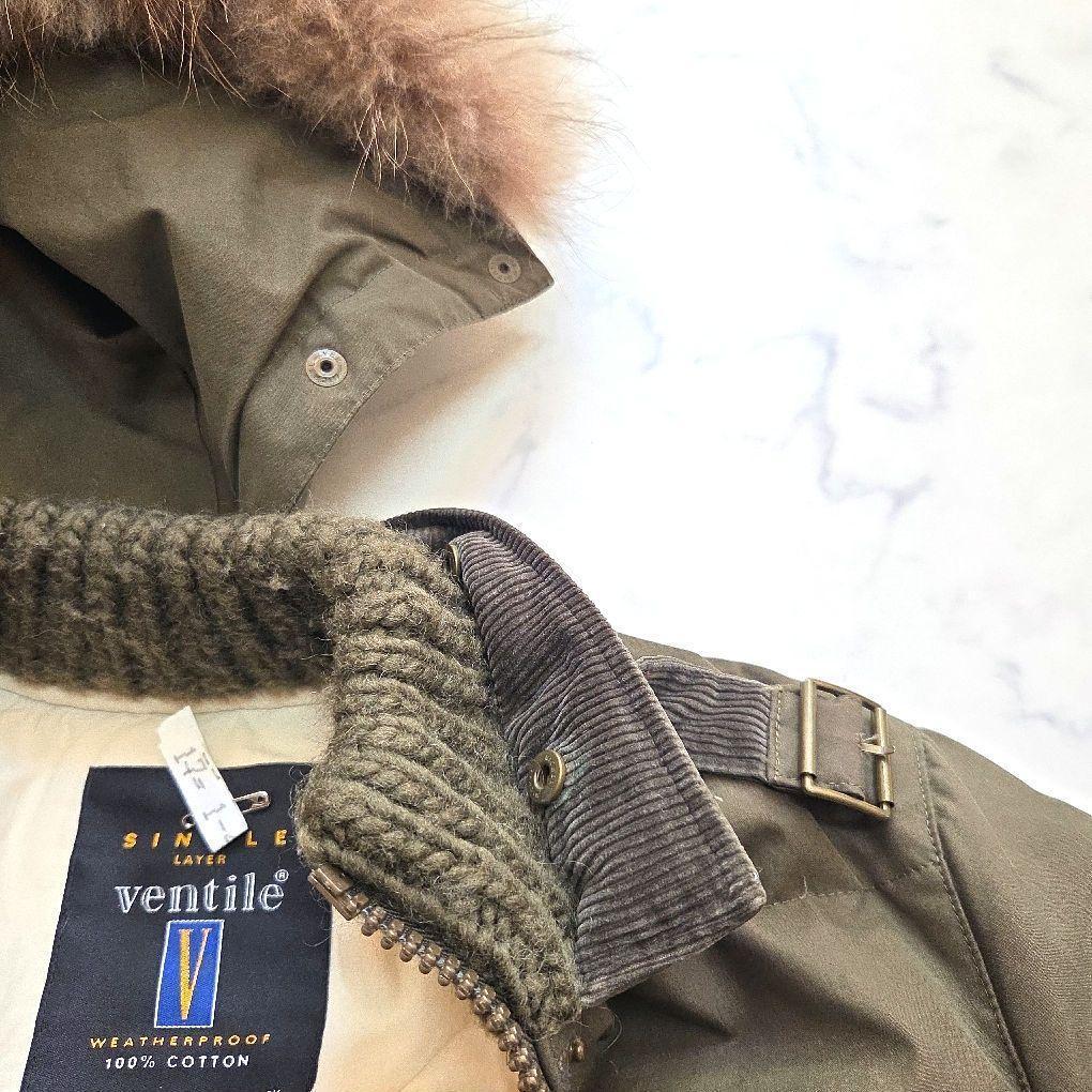 高級素材✨ベンタイル ドレステリア ダウンコート M riri ファー付 ロング