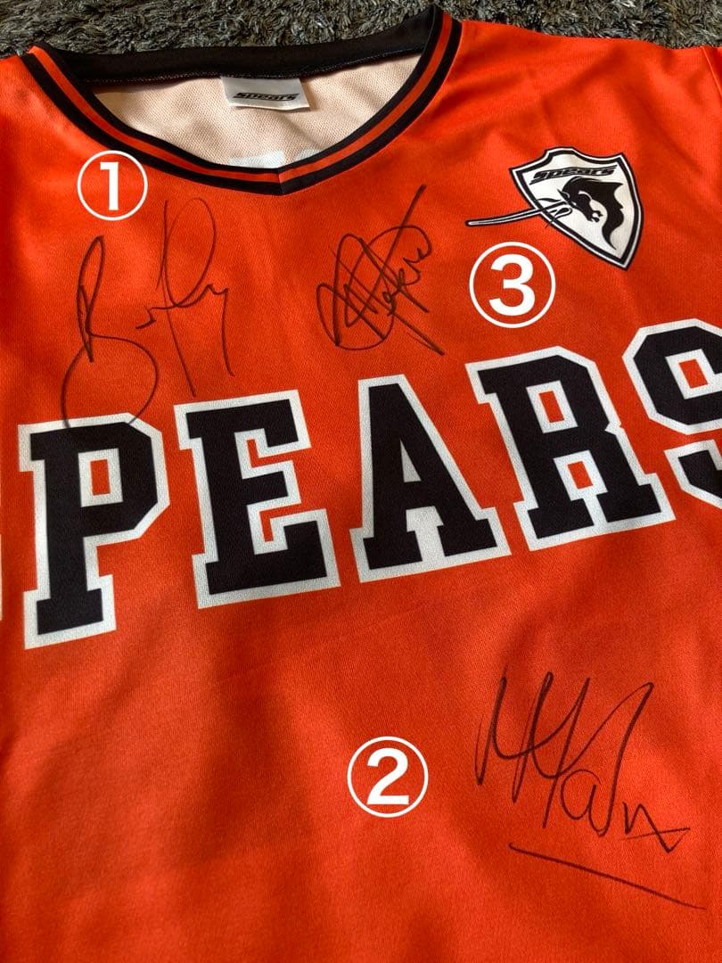 クボタスピアーズ　バーナード・フォーリー、マルコム・マークス　直筆サイン　シャツ