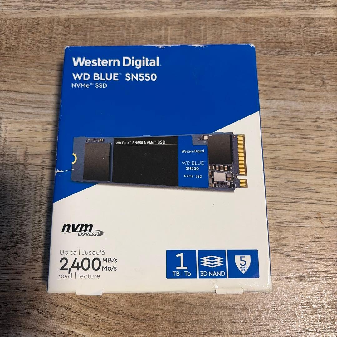 WD Blue SN550 1TB NVMe SSD 未使用 箱開封済