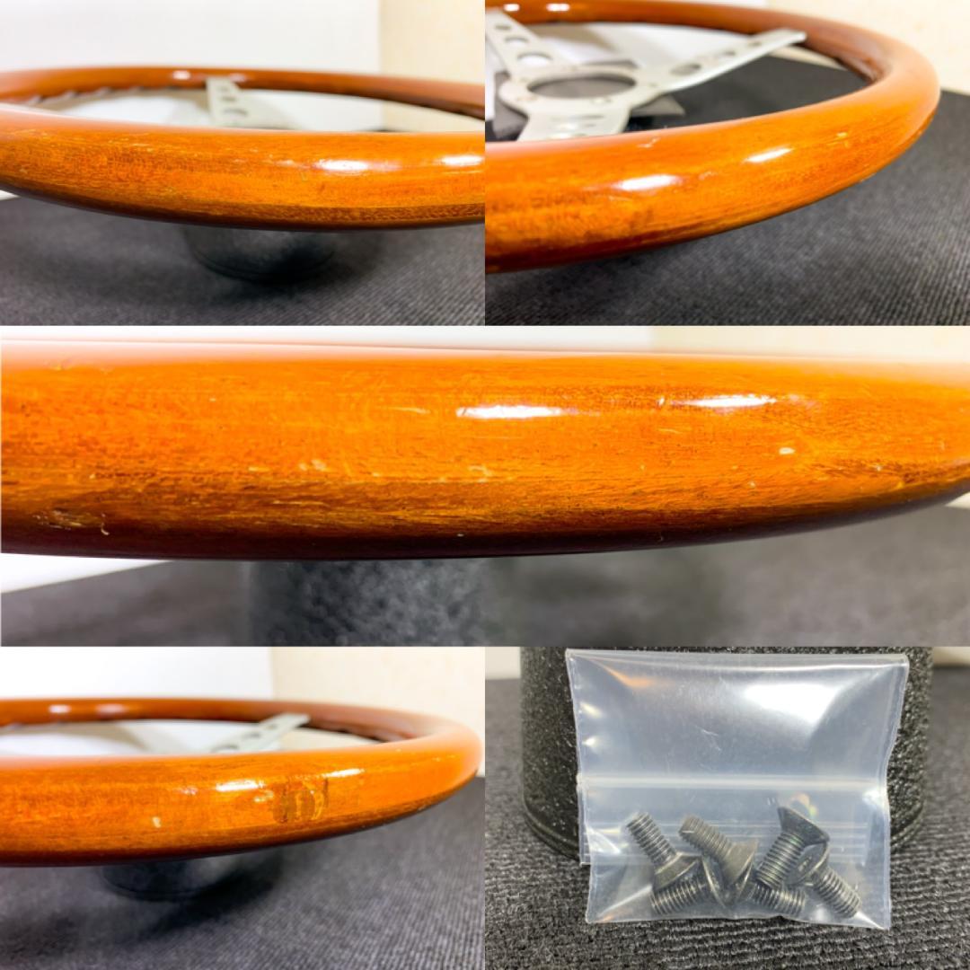 【送料無料・即日発送】パーソナル モンツァ ウッドステアリング 35パイ ネジ付