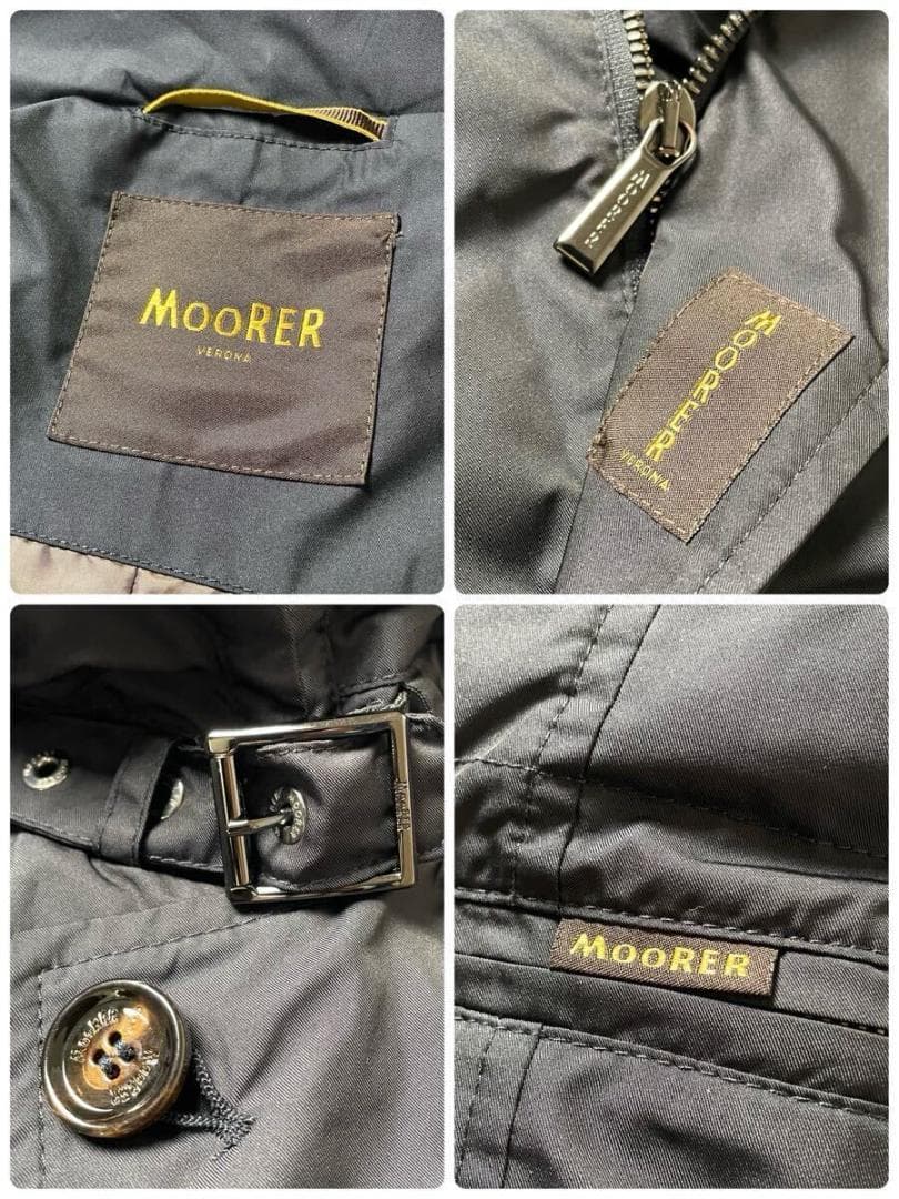 MOORER NABUCCO ナイロンジャケット 春アウター ブラック 50