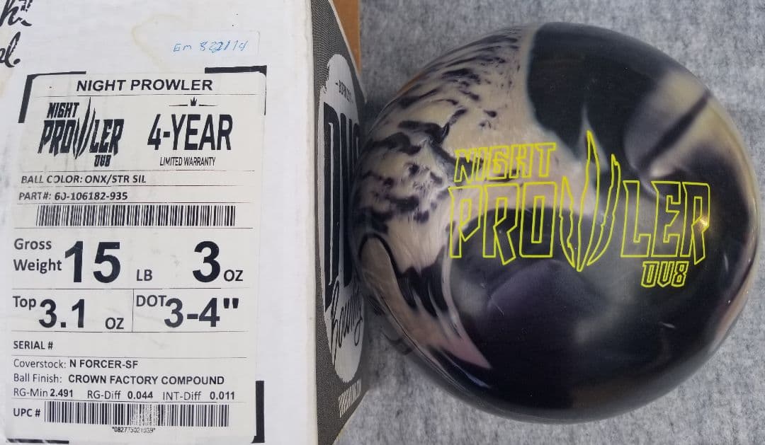 新品Night Prowler DV8 ボール 15 lb 希少特価品値下げ済