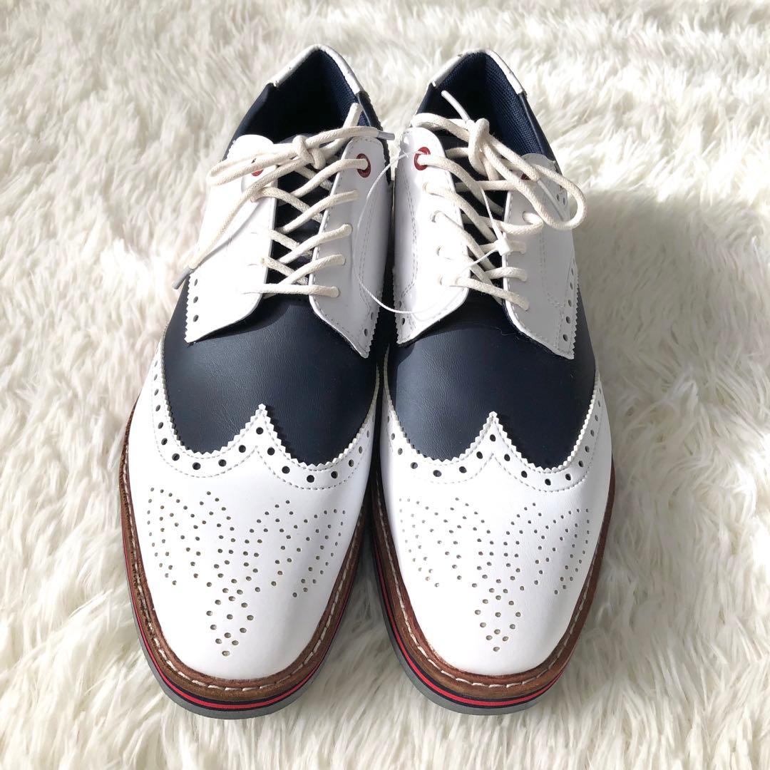 未使用！マスターバニーエディション ゴルフシューズ 25.5 ウイングチップ