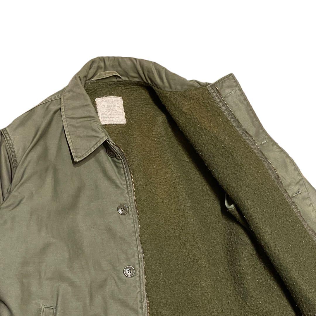 【L】80s U.S.NAVY A-2 デッキ ジャケット ミリタリー 米軍実物