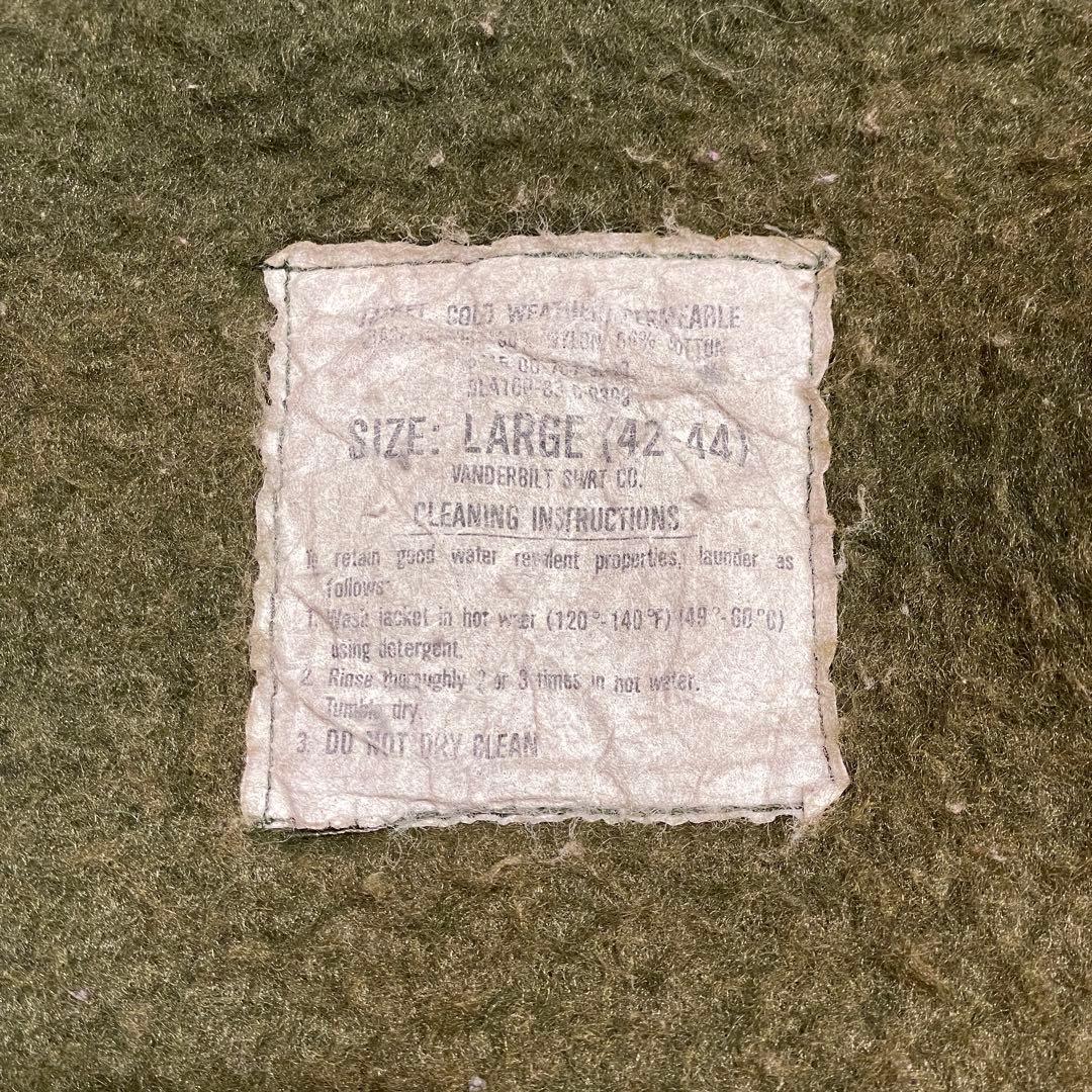 【L】80s U.S.NAVY A-2 デッキ ジャケット ミリタリー 米軍実物