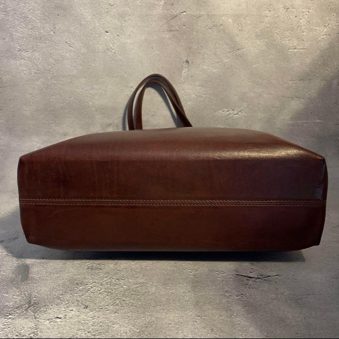 ゲンテン　アマーノ　トートバッグ　肩がけ　ダークブラウン